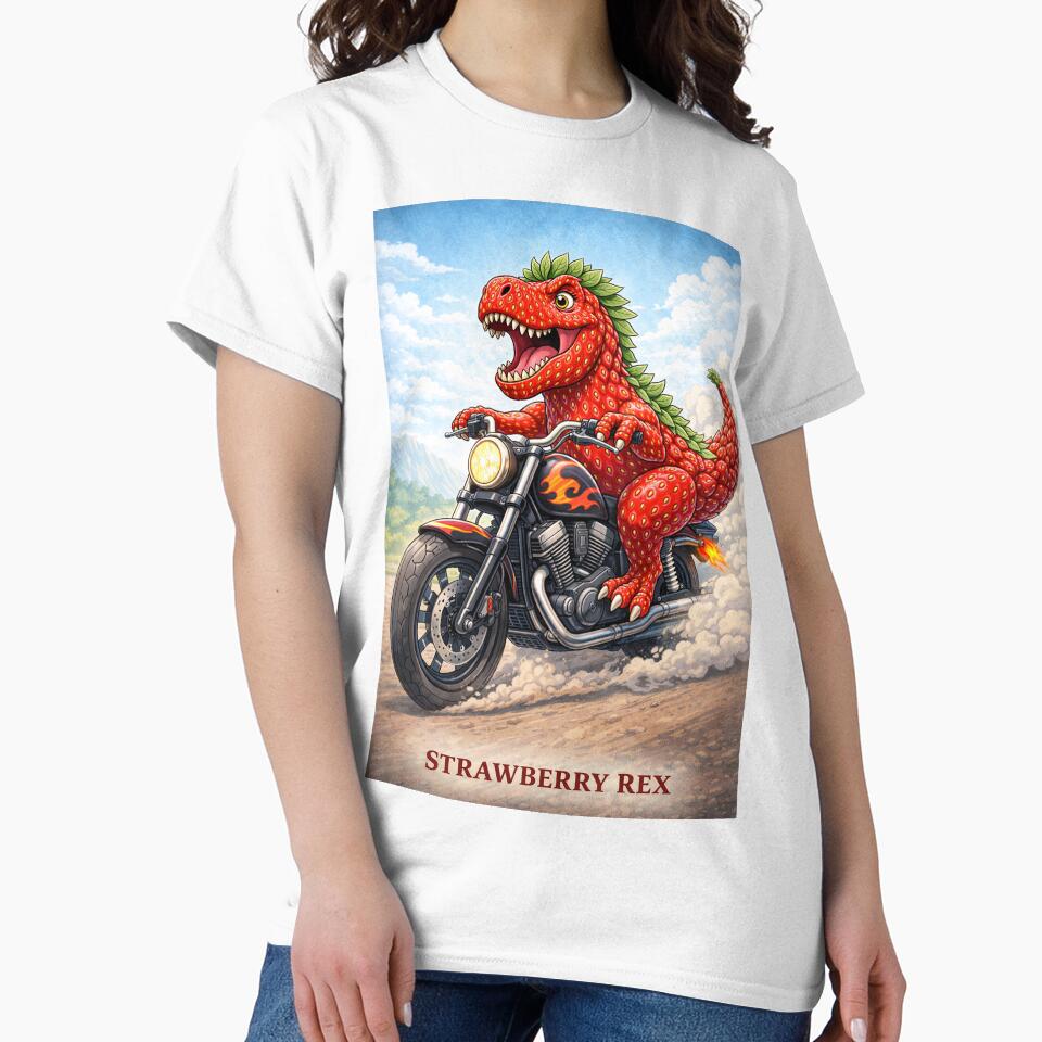 Strawberry Rex on a bike by LuluLeb