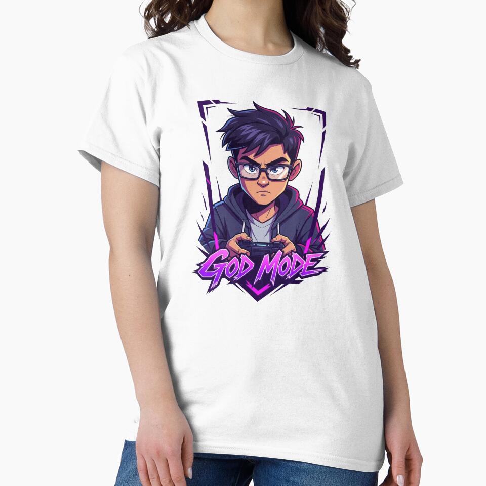 PURPLE GOD MODE GAMER by shinyillust