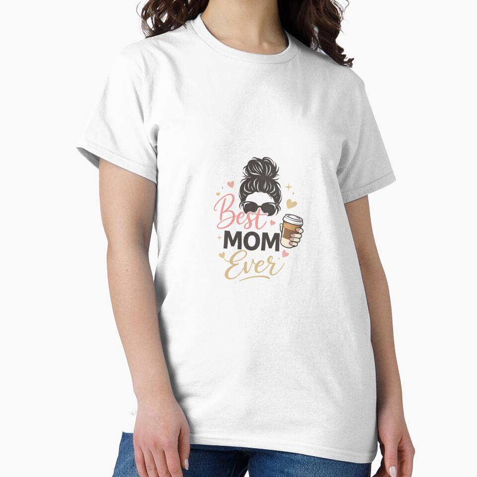 Messy Mom Bun & Coffee Lover Design by MiniVibeCo