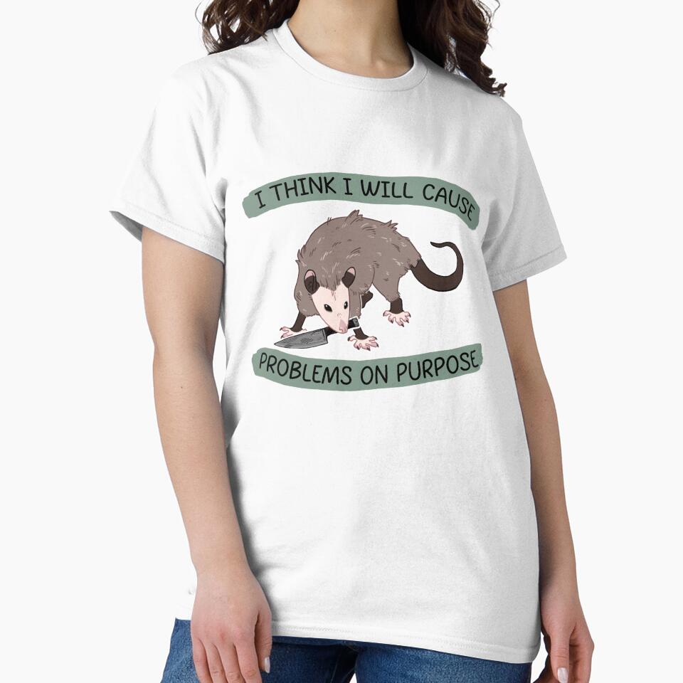 Rebellious Possum funny quotes knife stickers by StylishDesigns_ByJohn