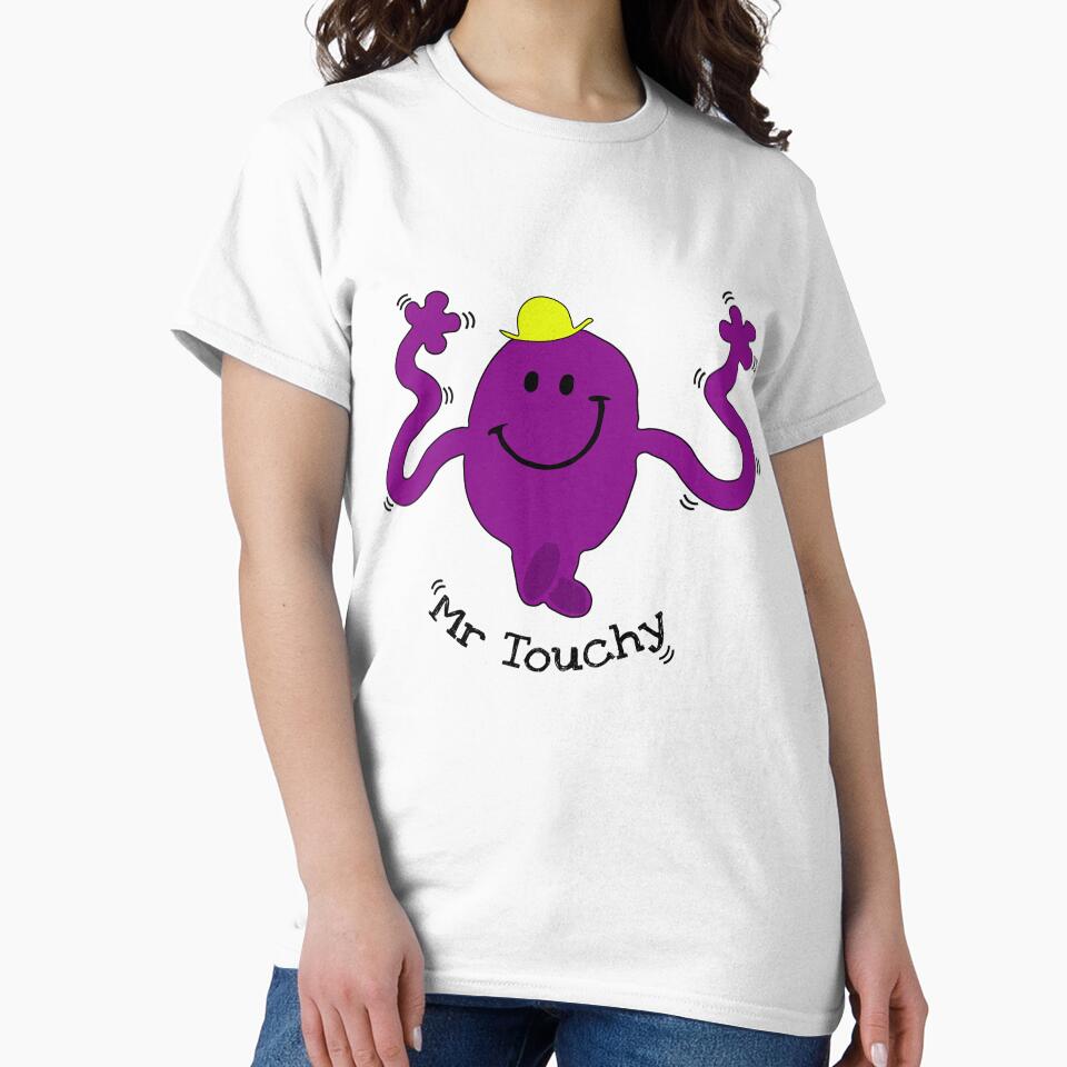 Funny Mr Touchy Shirt - Mr Touchy t shirt - Mr Touchy t-shirt - Funny Mr Men Parody - Fun Mr Men Touchy Guy Shirt by happygiftideas