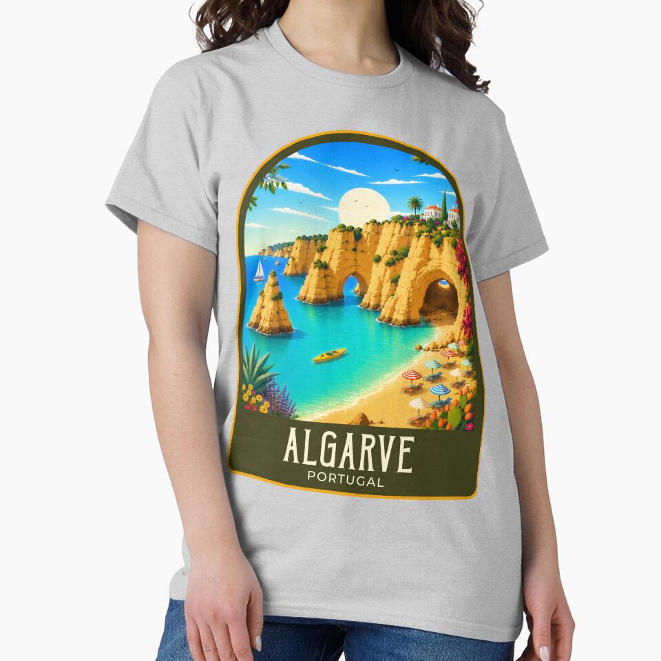 Algarve Vintage Travel Illustration by HomeLivingCo