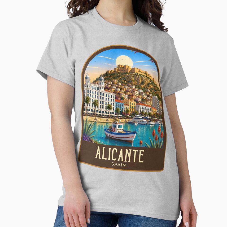 Alicante Vintage Travel Illustration by HomeLivingCo