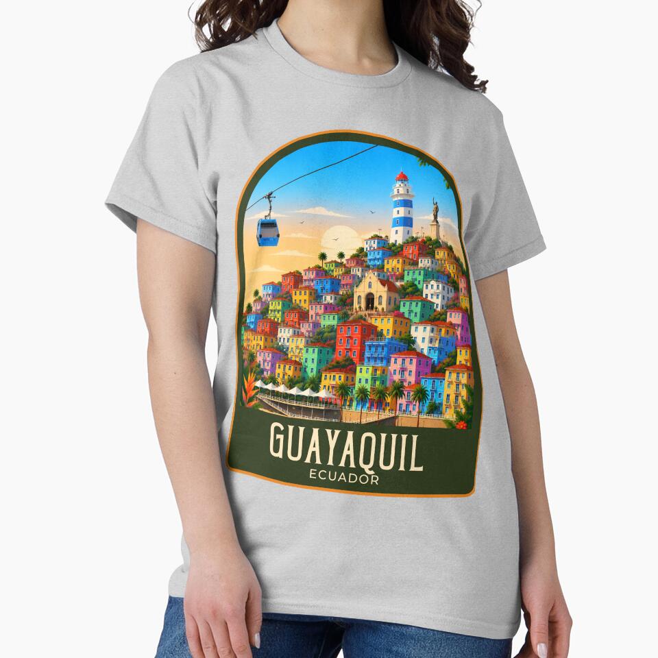 Guayaquil Vintage Travel Illustration by HomeLivingCo