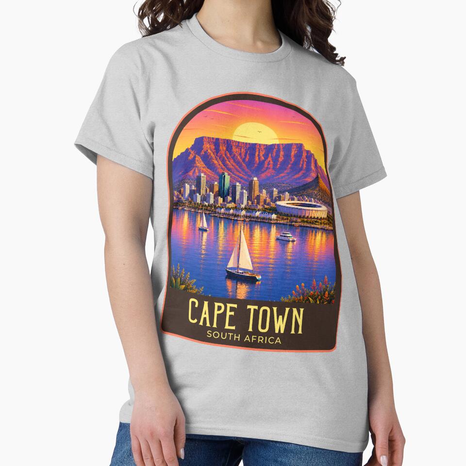 Cape Town Vintage Travel Illustration by HomeLivingCo