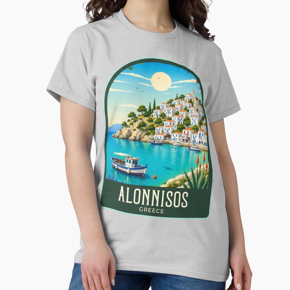 Alonissos Vintage Travel Illustration by HomeLivingCo
