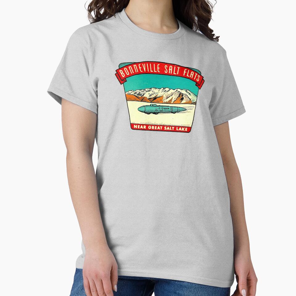 Bonneville Salt Flats Utah Vintage Travel Decal by hilda74