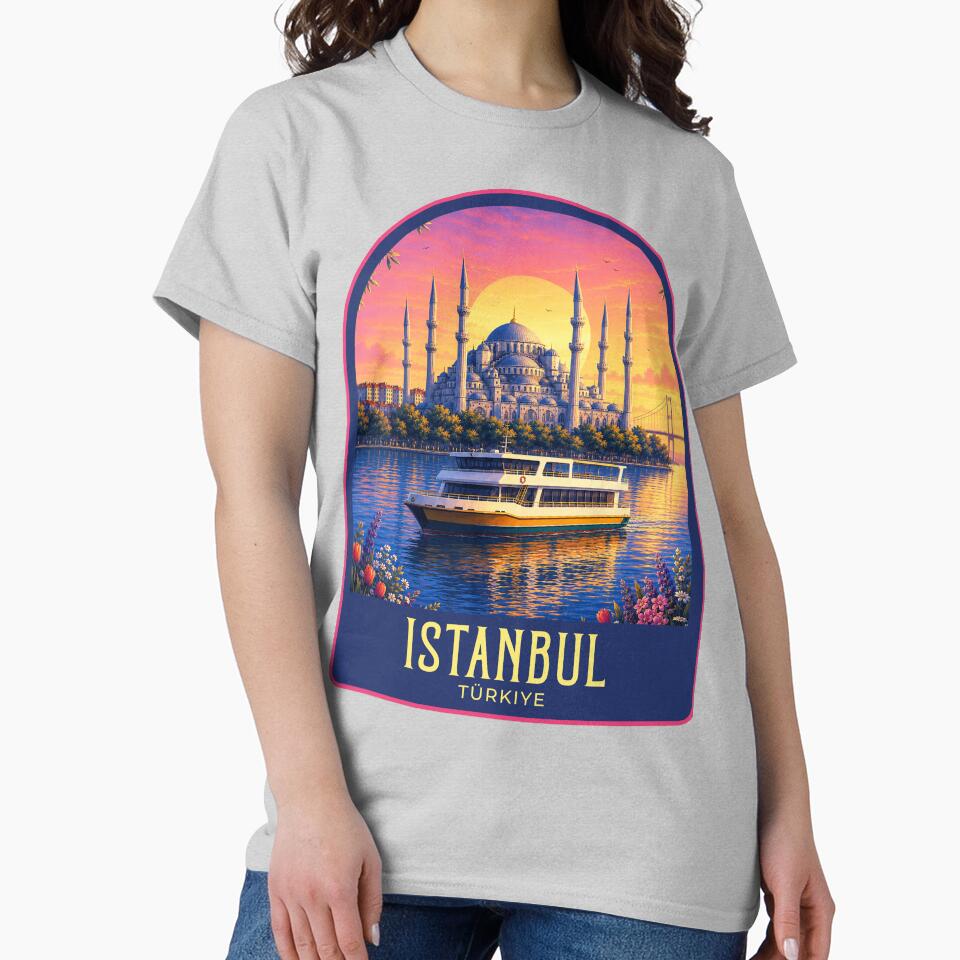 Istanbul Vintage Travel Illustration by HomeLivingCo