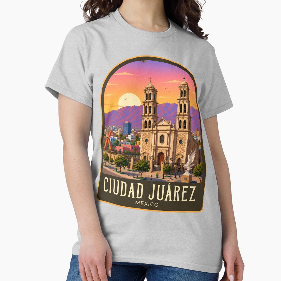 Ciudad Juárez Vintage Travel Illustration by HomeLivingCo