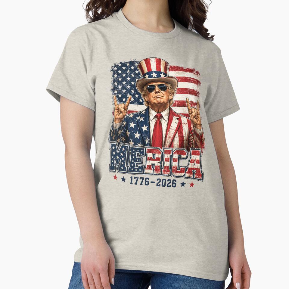 Trump 250th Birthday of America 250 Years 4th of July Trump by D4nnyBoiArt