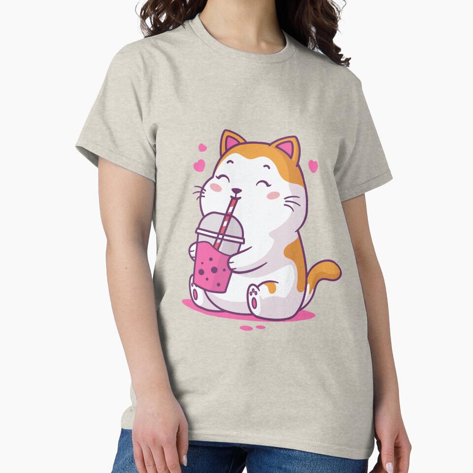 Bubble Tea Kitten Kawaii by zoljo
