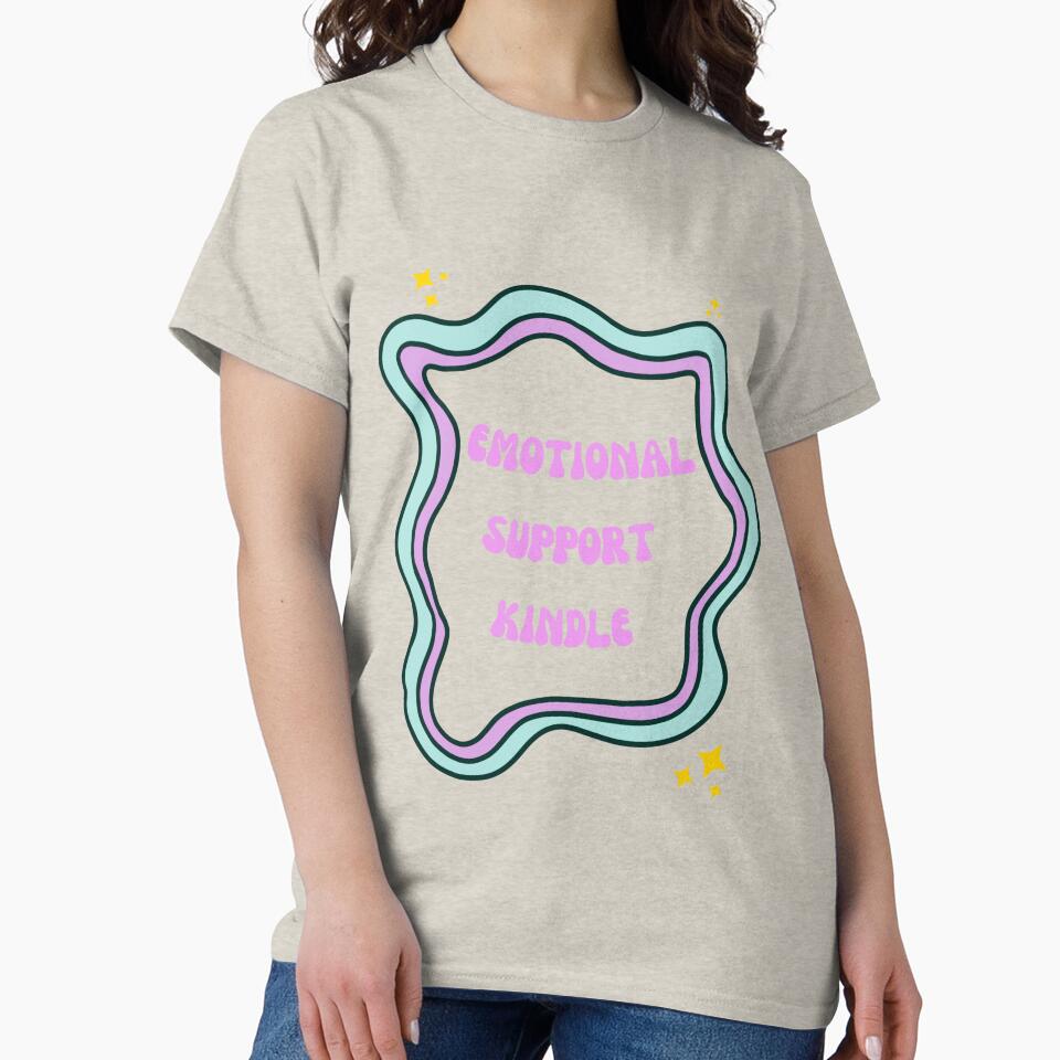 Emotional Support Kindle Pink And Green by MadeByJadex