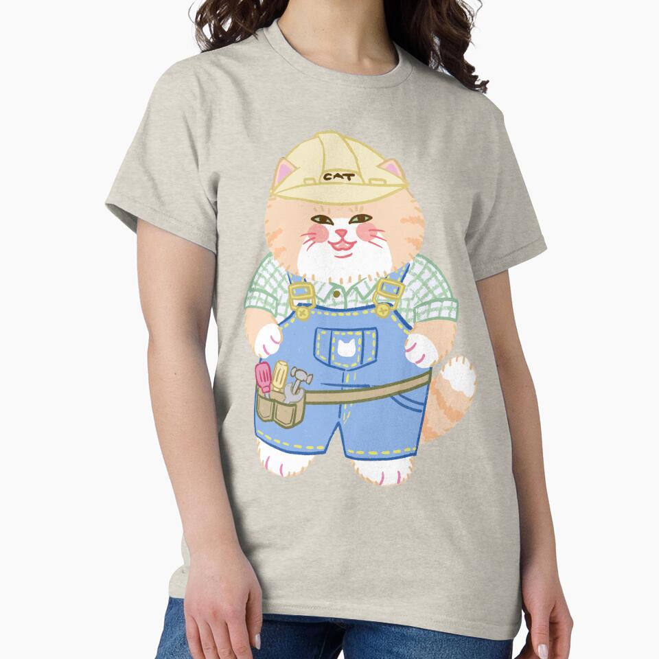 Skilled Orange Hard Hat Cat by Gotta Geta Gato