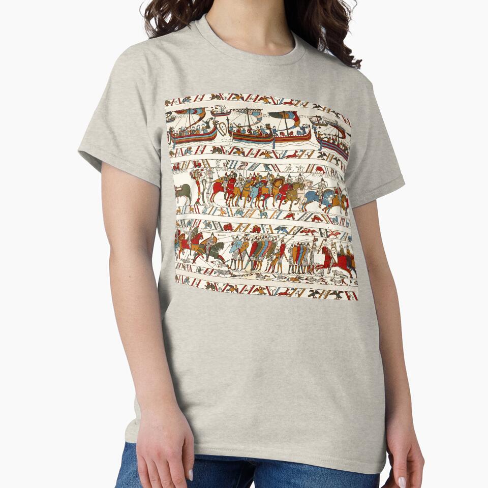 THE BAYEUX TAPESTRY ,BATTLE OF HASTINGS ,NORMAN KNIGHTS AND VIKING SHIPS by BulganLumini