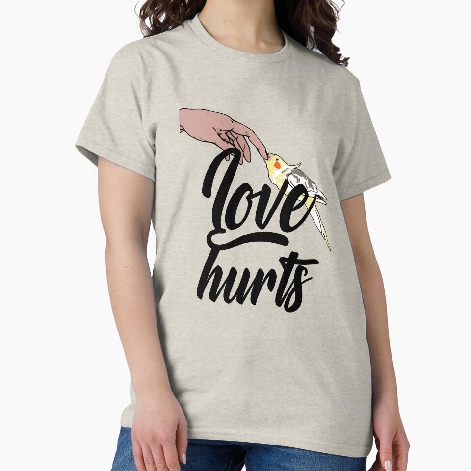 Funny Cockatiel Owner Design – Love Hurts Bird Owner by TrndSttr
