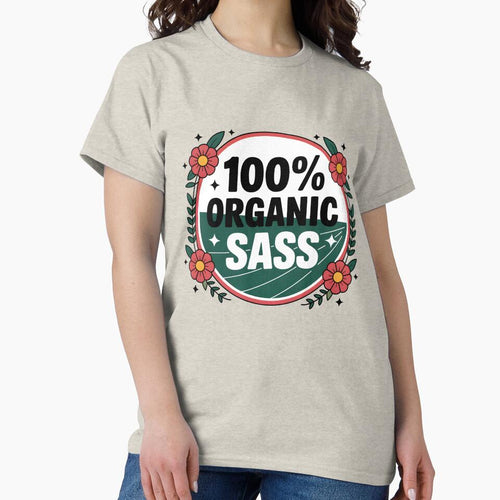 100% Organic Sass – Funny Spring Design by Jollys-ArtShop