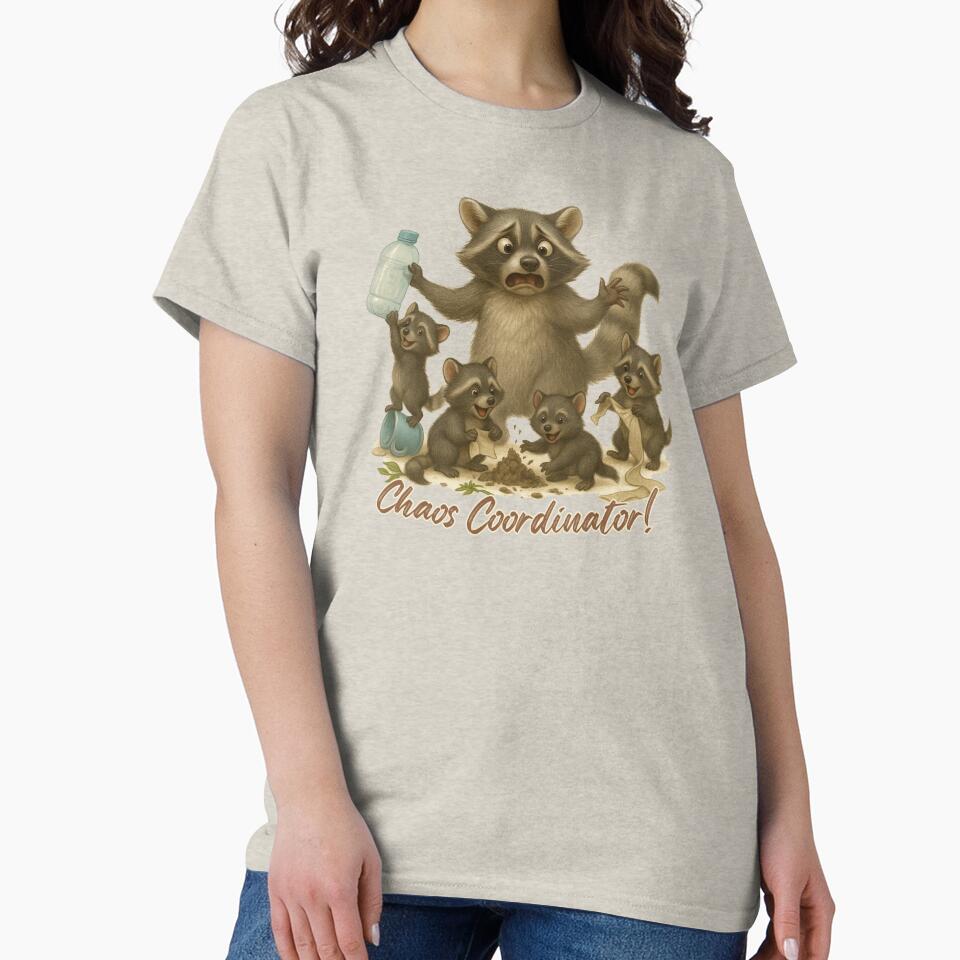 Cute Raccoon Chaos Coordinator Family by Waratah and Wood