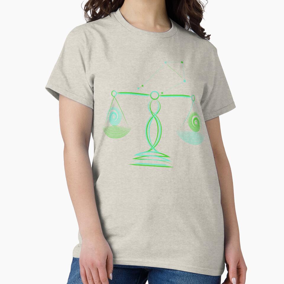 Libra Zodiac Constellation Green Modern Minimalist by JAMerArc