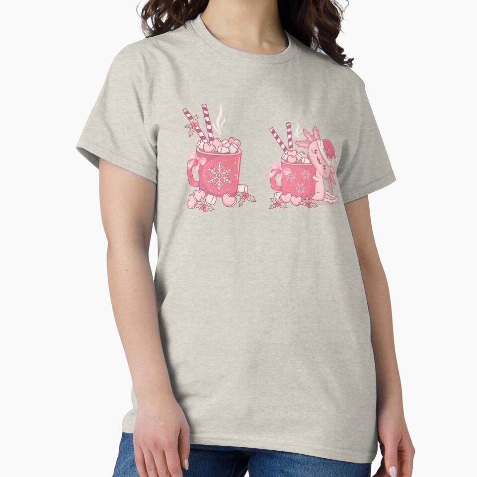 Cute Axolotl Hot Cocoa Christmas Hoodie by MNtees30