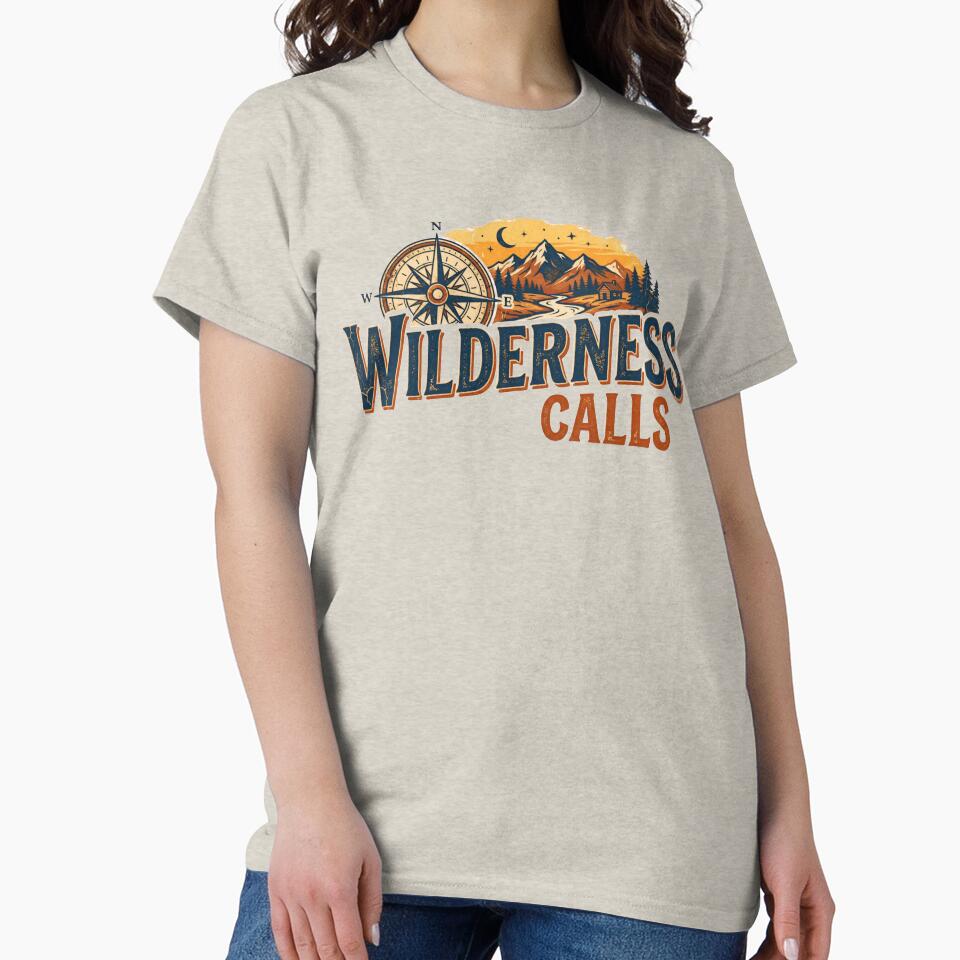 The Wilderness Calls: Vintage Mountain & Compass Adventure by LookLikeBrand