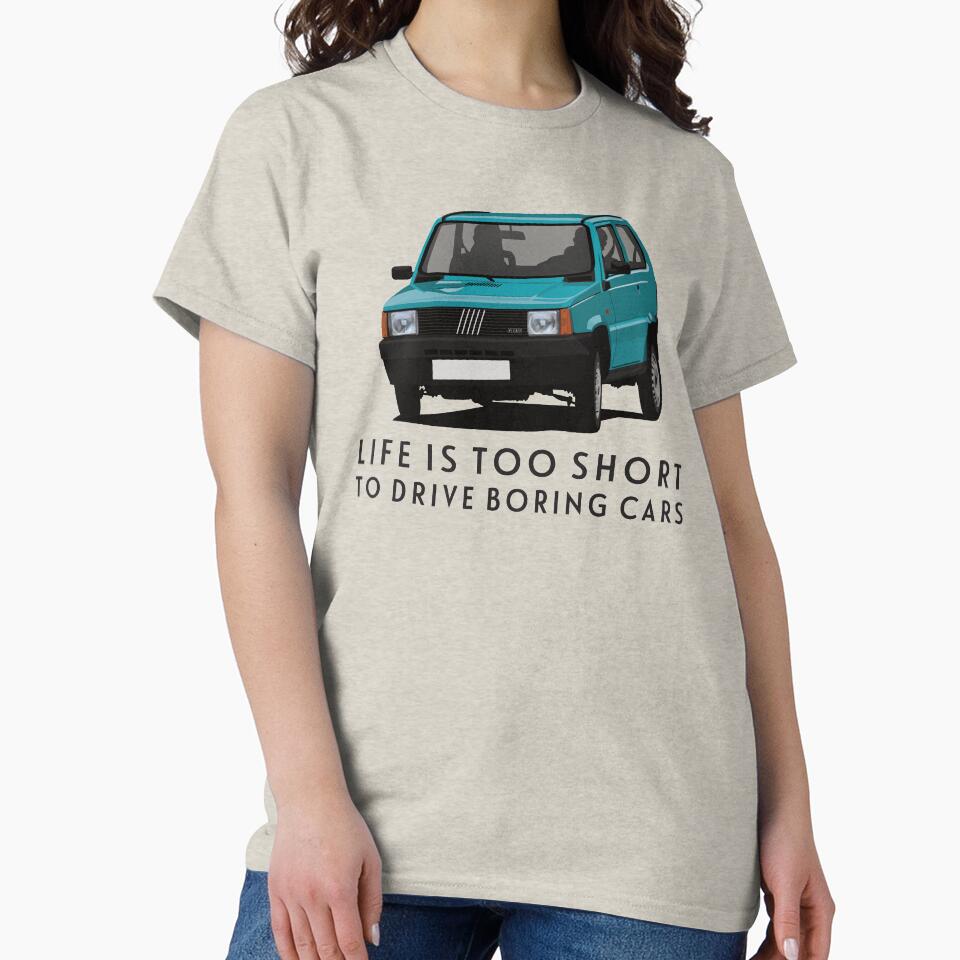 Life is too short to drive boring cars -  Panda in turquoise by knappidesign