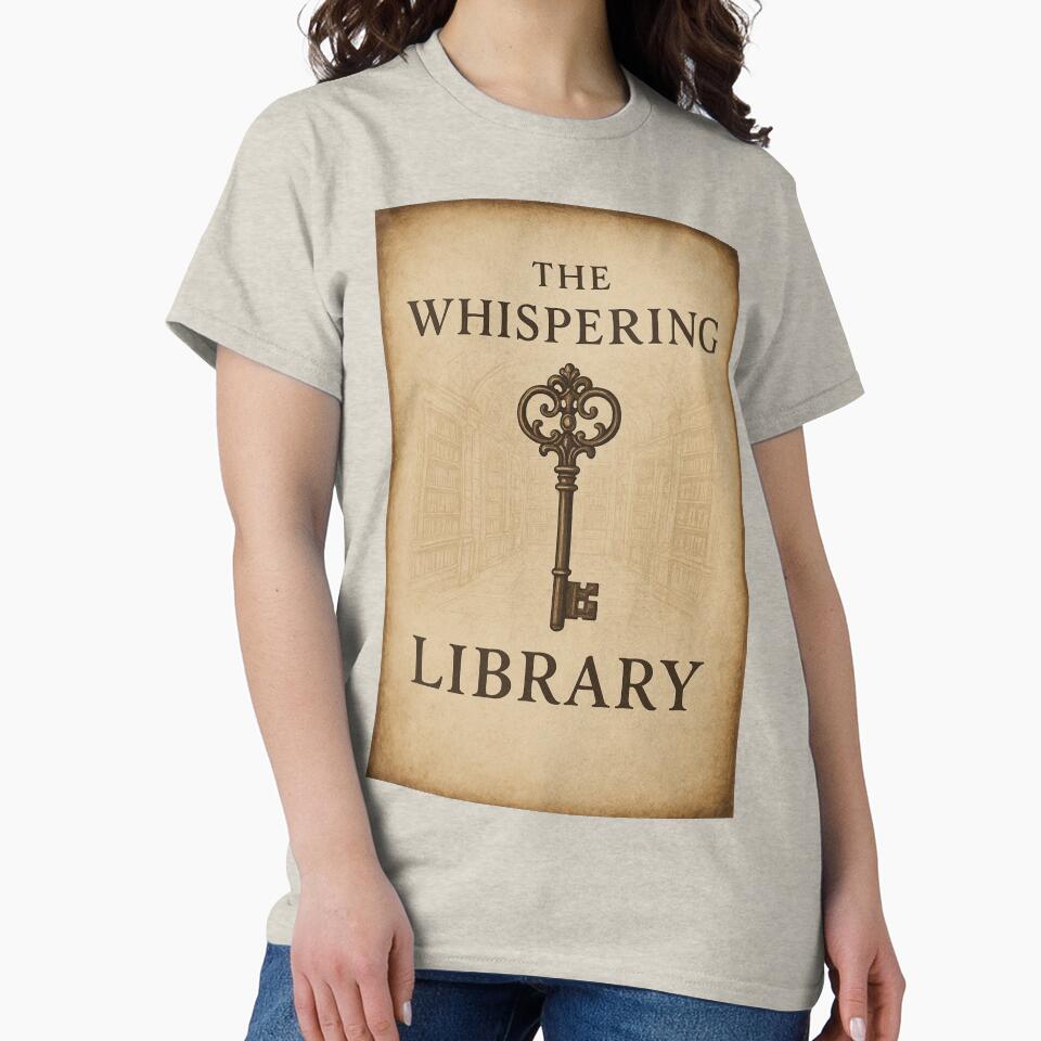 The Whispering Library – Dark Academia Aesthetic  Vintage Scholar Design  Classic Literature & Gothic Academia Gift by Ditstyle