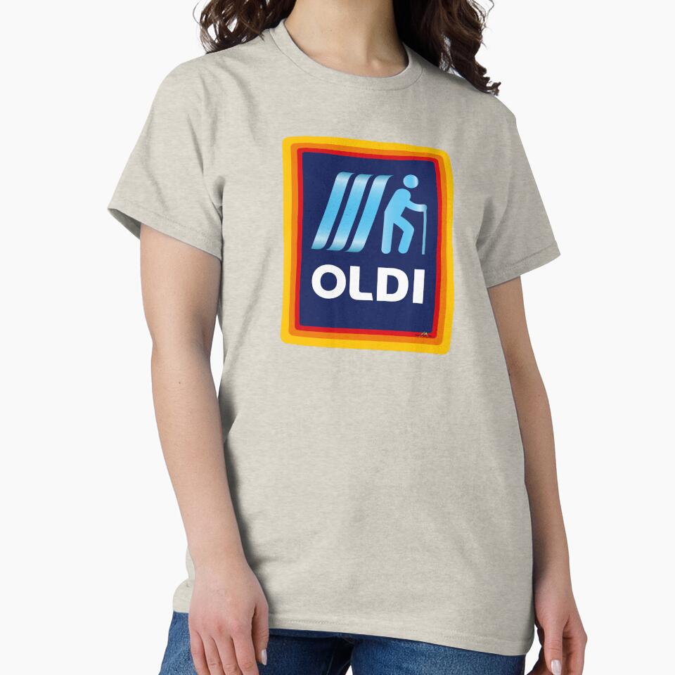 Oldi Supermarket parody sticker t-shirt 01 by OuterShellUK