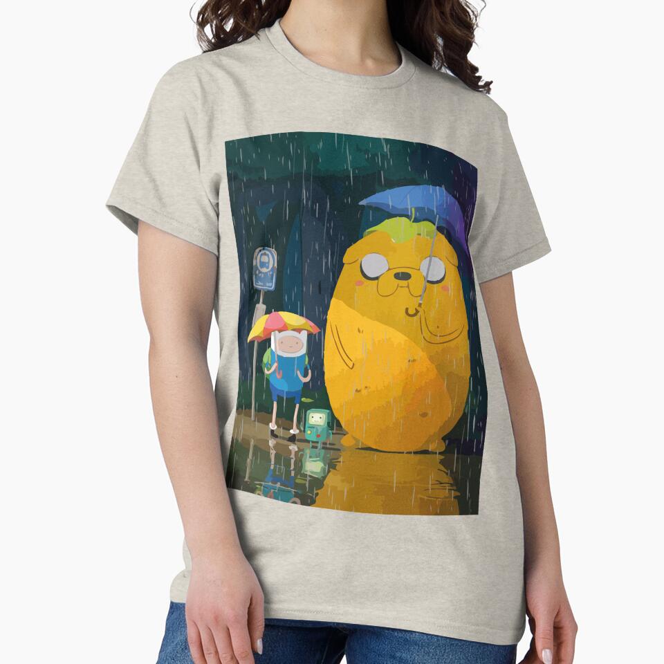 Adventure Time Tororo, Jake Totoro, finn, bmo, animation by Maria-sticker111