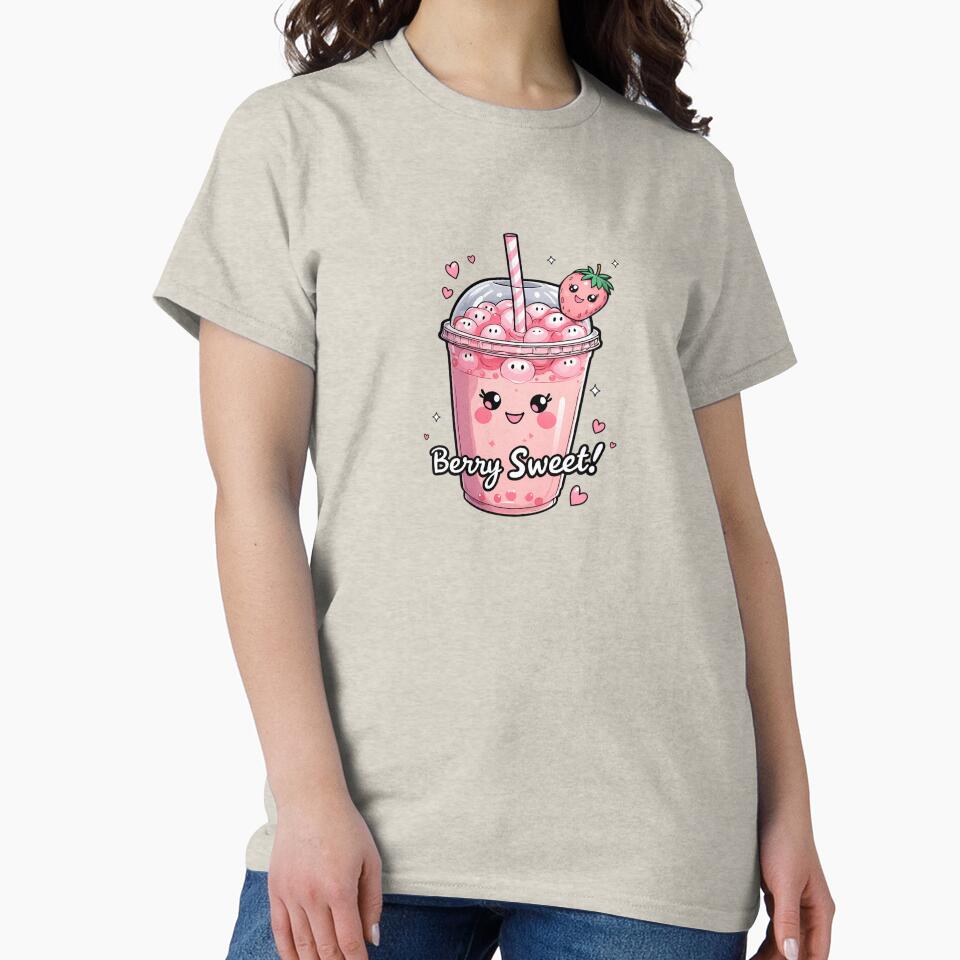 Berry Sweet – Cute Strawberry Boba Tea by SolaoLab