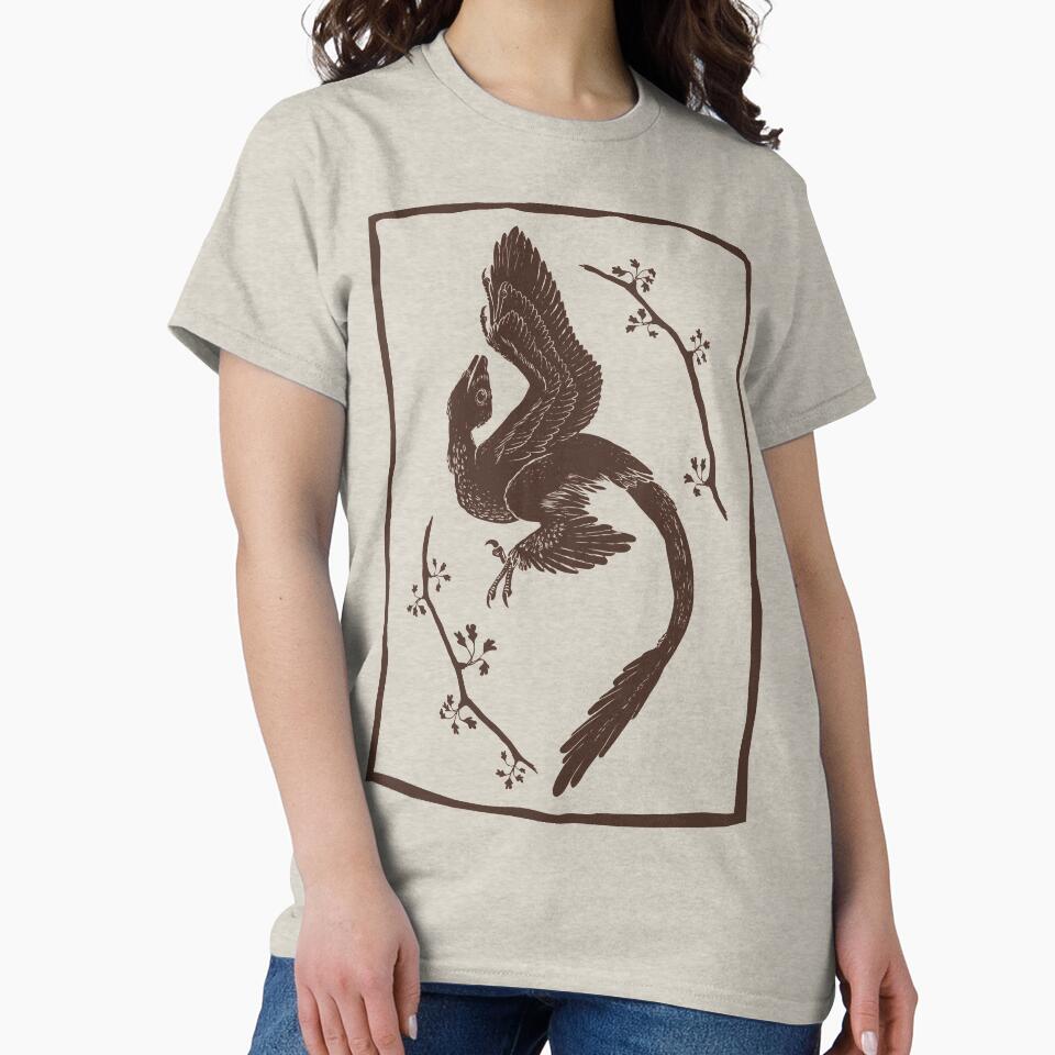 Microraptor and Ginkgo by jfells