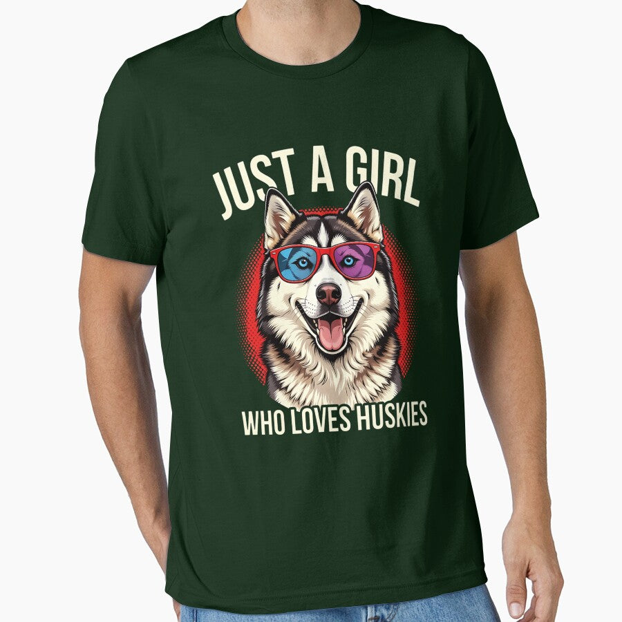 Just A Girl Who Loves Huskies Dog Mom Gift by LASTIQUE-dd