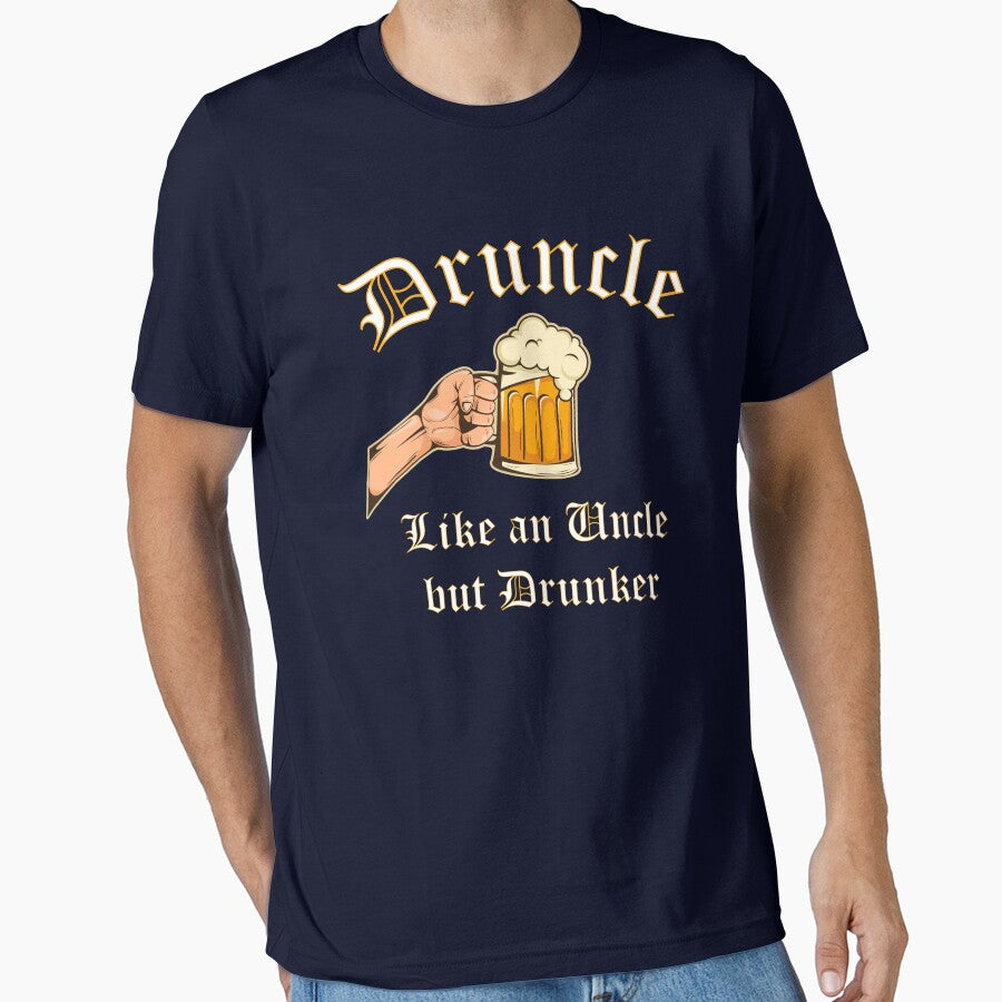 Druncle Like an Uncle but Drunker Funny Uncle Gifts by TeagoShirts