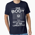 Inspirational Fitness quote - Body is a Reflection by Designhub1000