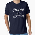 Glow with Gratitude – Positive Energy Quote Design by ArtNestVerse