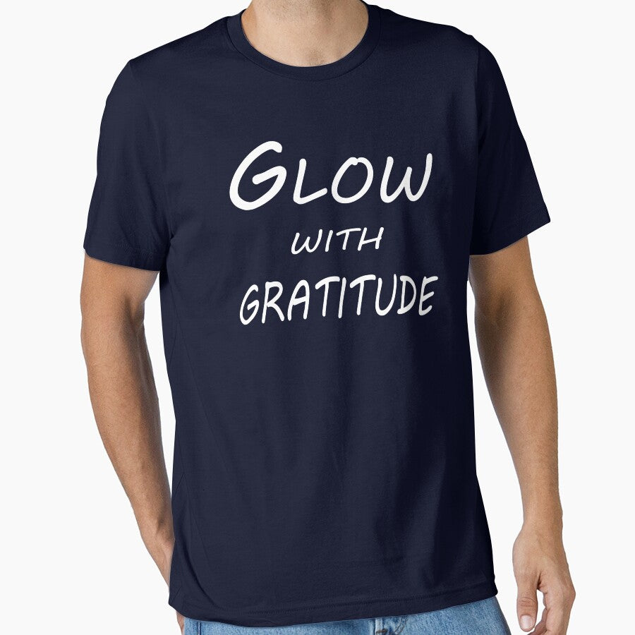Glow with Gratitude – Positive Energy Quote Design by ArtNestVerse