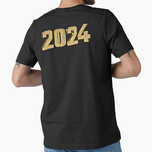 2024 New Year Golden celebration Design by Zubiaxoo