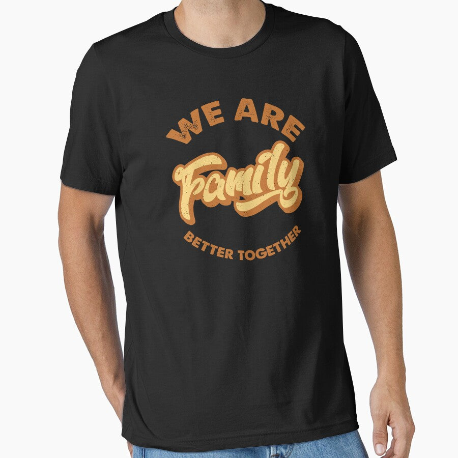We Are Family - Retro Text by Whimsical  Thinker