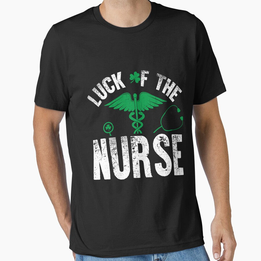 Luck Of the Nurse St. Patrick's Day Holiday Men Women T-Shirts by q4success