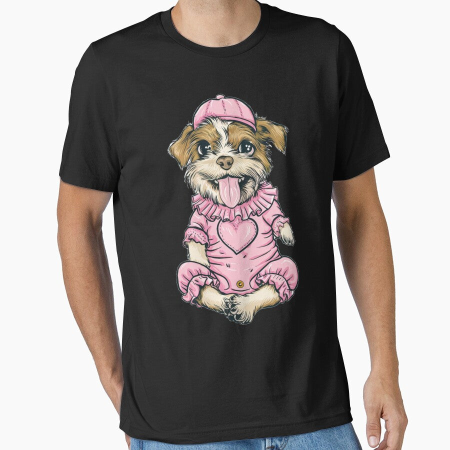 pink baby dog by Ocdawa