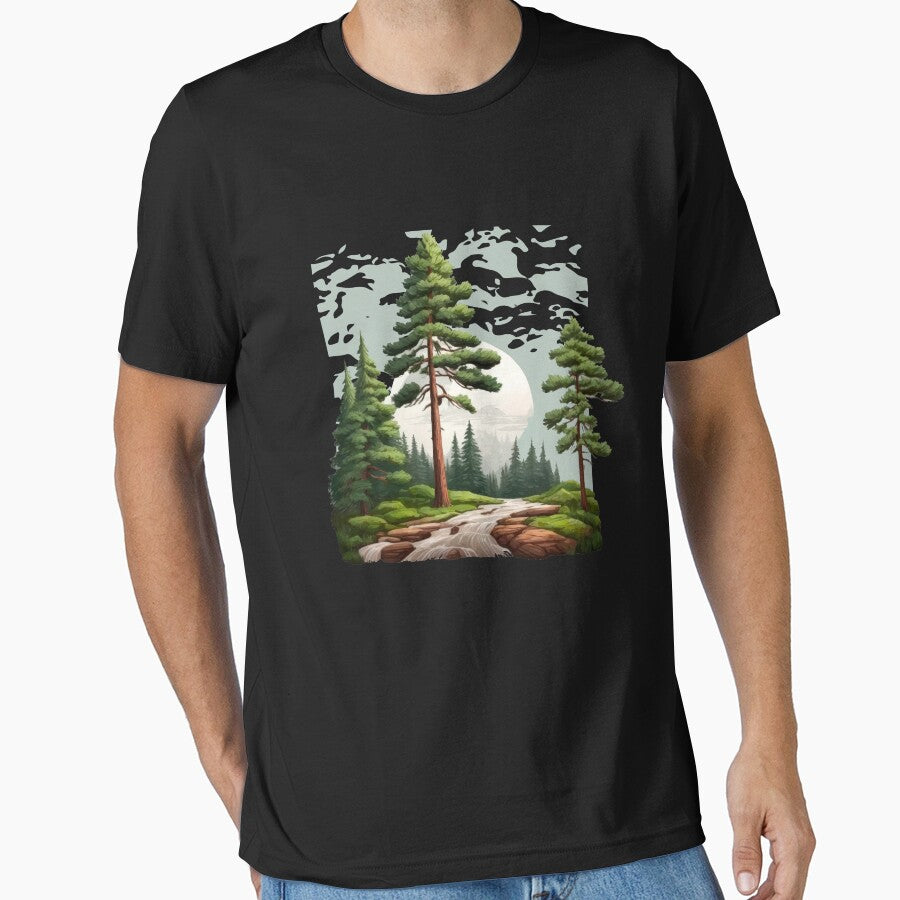 Into The Forest I Go Hiking Shirt Nature Lover Camping Gift by DrawHandArt