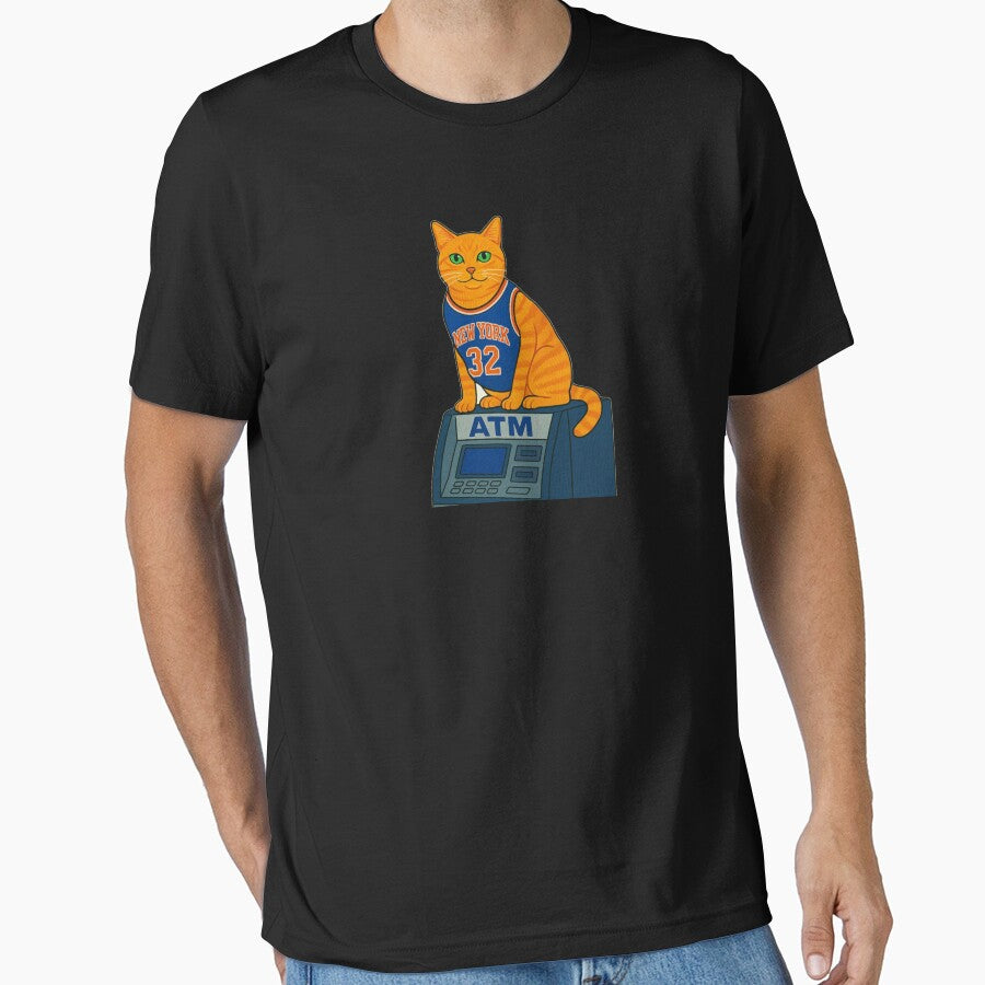 NYC Bodega Cat Basketball T-Shirt by Bodega Cats of New York