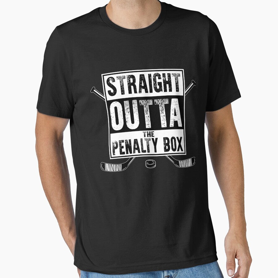 straight outta the penalty box | ice hockey shirt | ice hockey gifts | hockey apparel | hockey goalie | hockey coach | hockey mom | hockey dad | hockey is life by Kreature Look