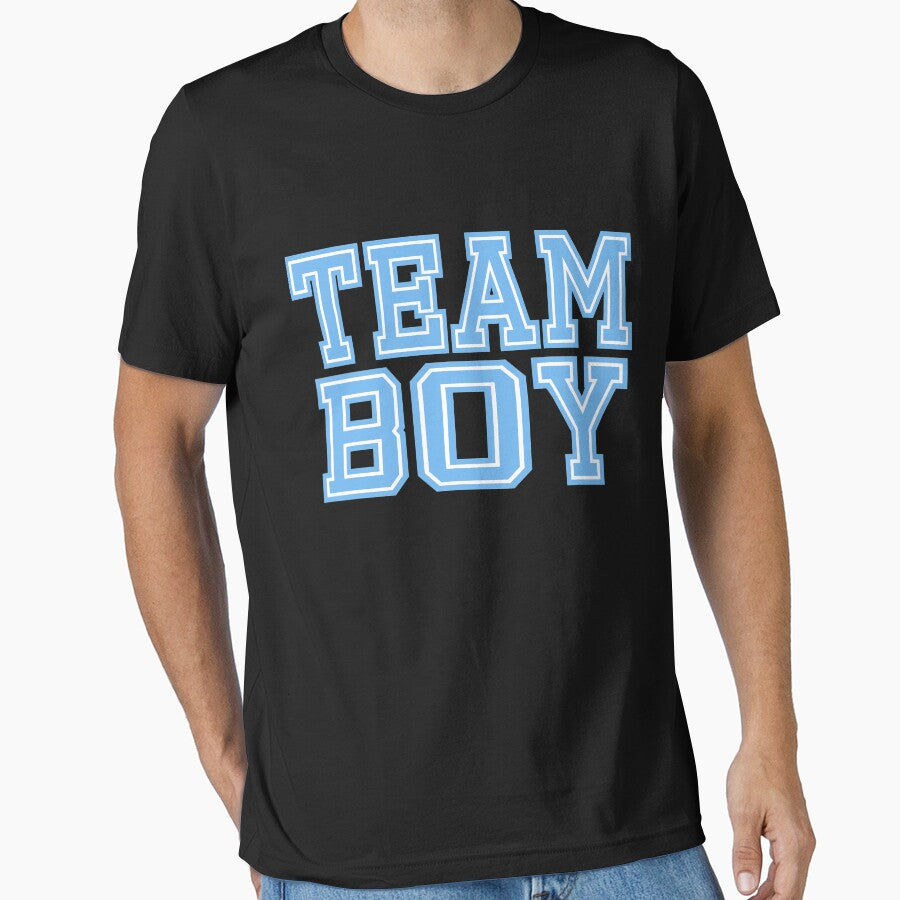 Team Boy Mom Baby Shower Blue Gender Reveal Party Cute Funny Gift by arcadetoystore