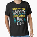 Heart Says Pit Knees Say Sit Humor by FreshVibe Prints