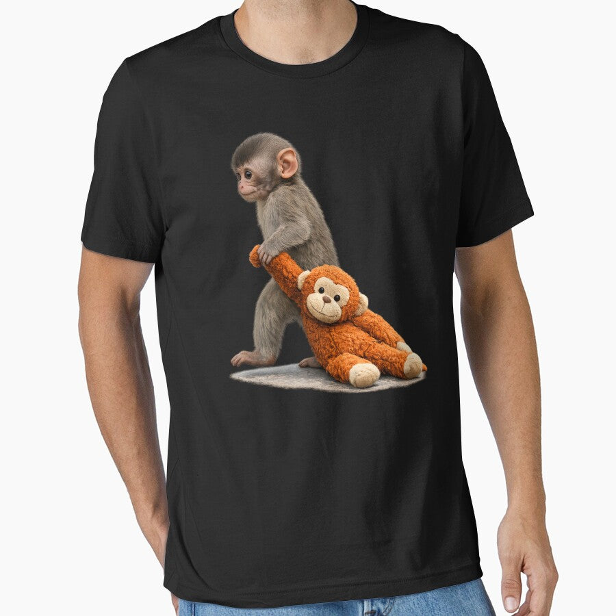 The Monkey Punch With Plush Toy by FreshVibe Prints