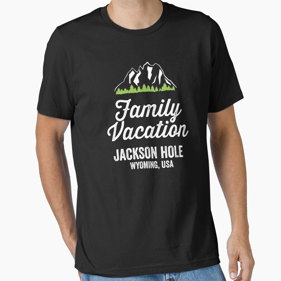Jackson Hole Wyoming USA Family Vacation Shirt by 14thFloor