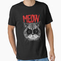 Black Metal Cat  Meow Metalhead by monokromatik
