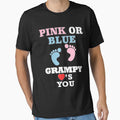 Pink Or Blue Grampy Loves You Gender Reveal Baby Shower by arcadetoystore