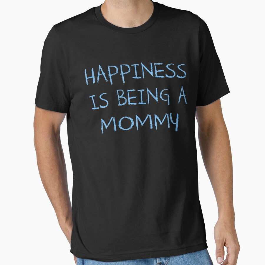 Happiness Is Being A Mommy Mother Baby Shower Heart Gender Reveal Party Mens Womens T Shirt You Baby Shower Gender Reveal Party Mens Womens T Shirt Funny Cute Gift by arcadetoystore