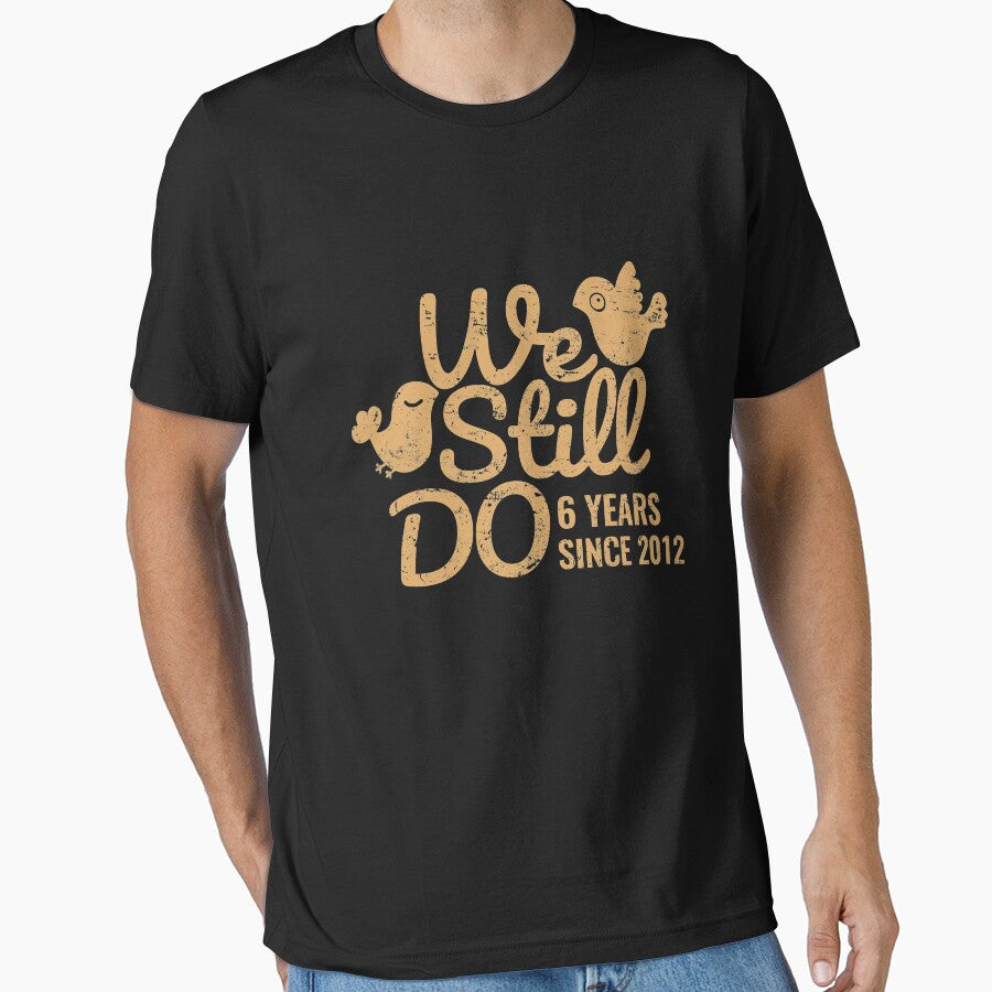 Wood Wedding Anniversary Gift Tee Five Years of Marriage Couple T-shirt, Phone Cases And Other Gifts by MemWear